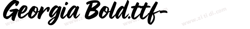 Georgia Bold.ttf字体转换